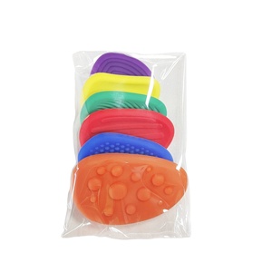<span class=keywords><strong>Pierre</strong></span> sensorielle pour enfants Soulagement de la pression pour enfants Texture en silicone souple Frette <span class=keywords><strong>Pierre</strong></span> Dentition à friction - Product Image 1