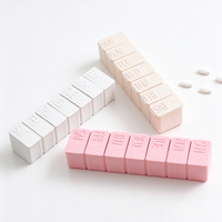 Boîte à pilules PP portable pour 7 jours, étanche, pour voyage, organisateur quotidien de médicaments et de vitamines, vente en gros