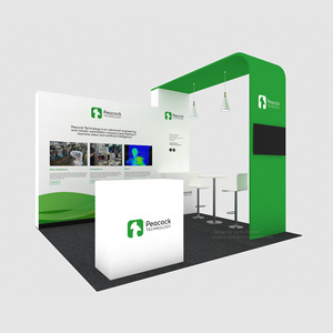 Tùy chỉnh 10x10 căng thẳng vải Modular nhôm triển lãm Thiết kế Booth-3D Dễ dàng lắp ráp sử dụng trong nhà cho triển lãm thương mại - Product Image 6