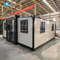 Maison préfabriquée mobile pliable de 20 pieds, modulable en 2, 3 ou 4 chambres, pour hôtel ou bar - Prix compétitifs