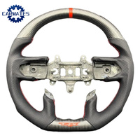 Volant en fibre de carbone forgée avec cuir perforé pour Dodge Ram 1500 2500 2019 2020 2021 TRX 2020, modification de course