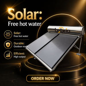 <span class=keywords><strong>Chauffe</strong></span>-<span class=keywords><strong>eau</strong></span> solaire à plaque plate Lebria, système à panneaux plats pressurisés, réservoir en acier inoxydable pour usage domestique et commercial - Product Image 5