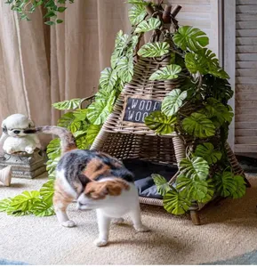 Plante artificielle grimpante décorative en plastique de haute qualité, type <span class=keywords><strong>liane</strong></span> ou palmier en caoutchouc, pour mur végétal - Product Image 4