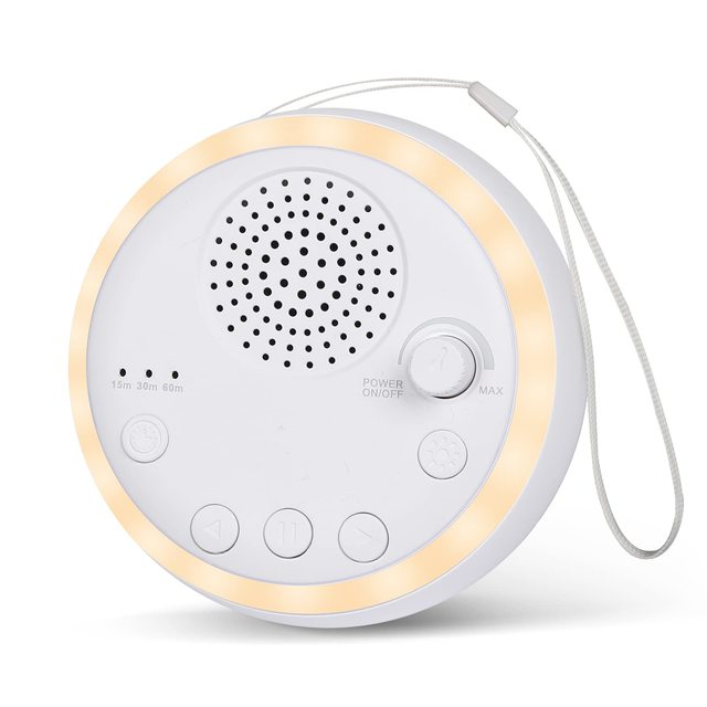 2023 Hot High Quality Rechargeable Night Light Non Looping 16 Soothing Sounds Machine Baby White Noise Machine