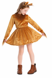 Jeu de Rôle Animal <span class=keywords><strong>Roi</strong></span> <span class=keywords><strong>Lion</strong></span> Cosplay Robe en Peluche Marron Costume avec Couvre-chef <span class=keywords><strong>Lion</strong></span> d'Halloween - Product Image 4