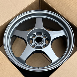 流压成型 15 <span class=keywords><strong>16</strong></span> 英寸赛车 4x100 4x114.3 灰色铝合金轮毂 Jdm 汽车轮毂适用于本田思域飞度 Swift 马自达 Spoon S388 - Product Image 4