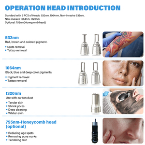Wholesale 7 Languages Blackhead Removal Tattoo Remvoal Machine with Non-invasive Heads - Product Image 2