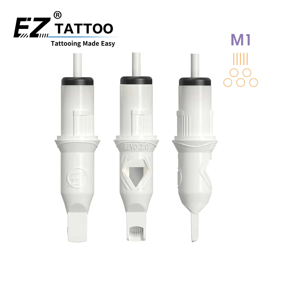 Atacado EZ Revolution 2.0 M1 Magnum Cartucho de Agulhas Ecológicas Biodegradáveis Opção VERDE Personalizado 20 Pcs Cartucho de Tatuagem