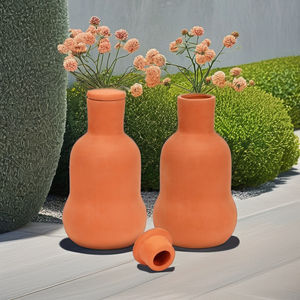 Vase Olla en argile à arrosage automatique en <span class=keywords><strong>terre</strong></span> <span class=keywords><strong>cuite</strong></span> vendu en usine avec pointes d'arrosage pour plantes de jardin - Product Image 3