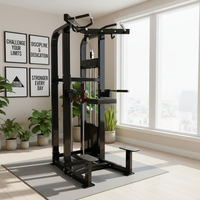 Station d'entraînement assistée à charges sélectionnables pour dips et tractions, équipement de musculation de haute qualité pour exercices des muscles abdominaux