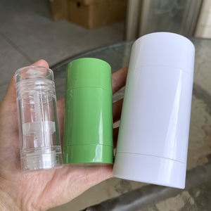 Envases de Plástico para Desodorante de 15 <span class=keywords><strong>ml</strong></span>, 30 g, <span class=keywords><strong>50</strong></span> g, 75 g, 2.5 oz, Botella de Desodorante Vacía con Relleno Inferior, Blanca y Negra, para Barra Solar - Product Image 1