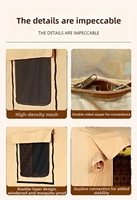 Tente gonflable de glamping certifiée CE de style moyen-oriental, en tissu Oxford, imperméable, coupe-vent, protection solaire, pour le désert, 5-6 personnes