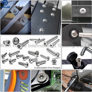 Personalizado A2 A4 seguridad tornillo con Pin del Pentágono. Tornillo Torx <span class=keywords><strong>aguj</strong></span>. - Product Image 5