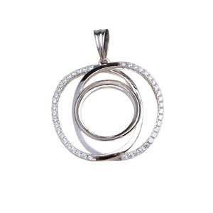 Pendentif ovale en argent S925 avec perle de cheval, accessoire de bricolage pour bijoux, modèle de pendentif pomme 14,1-14,3 mm 6073 - Product Image 5