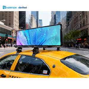 Henan Китай Vertex высокая яркость водонепроницаемый Wi-Fi на крыше автомобиля такси реклама P2.5 такси верхний светодиодный дисплей - Product Image 2