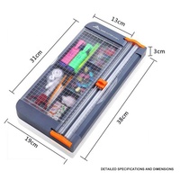 Cortador de papel giratorio multifuncional para uso en la oficina, cortador de papel ajustable Manual de alta calidad