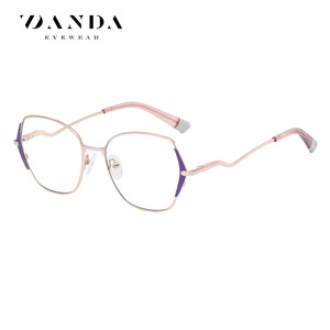 Monturas de Gafas Octogonales para Mujer Danda JS8629, Montura Completa, Lentes de PC con Protección Anti Luz Azul, Modernas para Uso Diario - Product Image 5