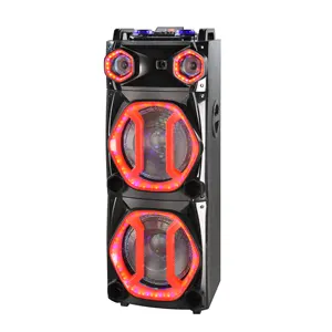 Professional 12'' Trolley Speaker Pa system Speaker with Disco light Blue tooth Audio