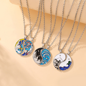 Conjunto de sol y luna personalizado, accesorios colgantes, joyería fina personalizada, collares de mejores amigos para mujeres - Product Image 2