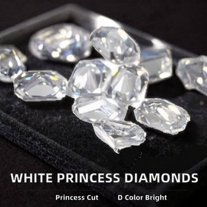 Diamants de laboratoire en vrac taille princesse, couleur D, pureté VS1, excellente taille, de 1,4x1,4mm à 2,5x2,5mm pour la fabrication de bijoux - Product Image 2
