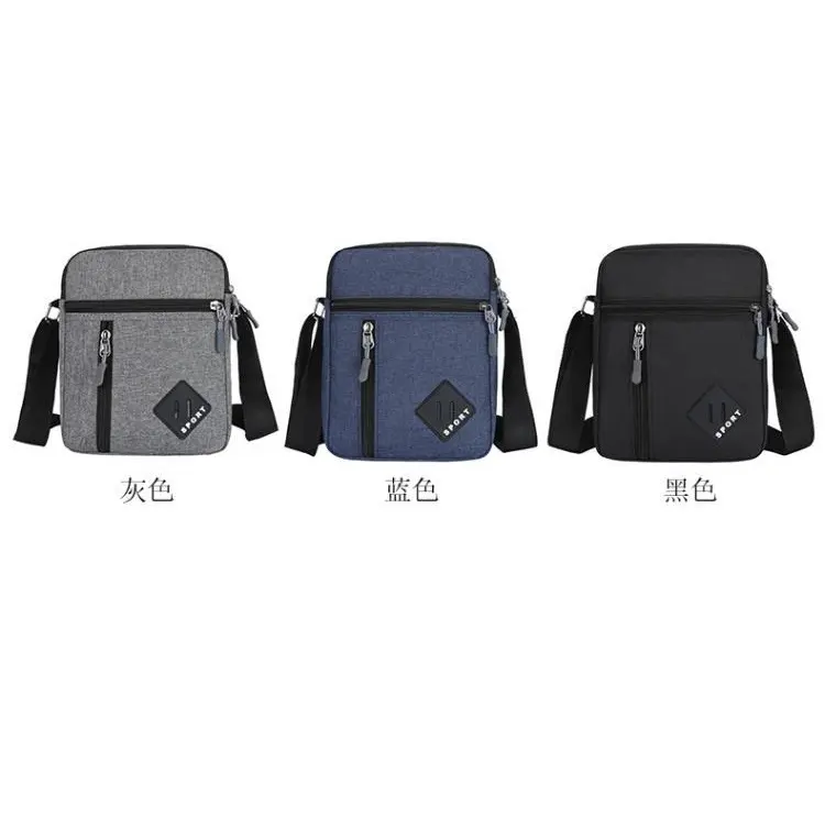 2023 New Spring Summer Autumn Winter Season Zipper Wholesale Mens Mini Canvas Single Shoulder Side Bag Sport Messenger Bag