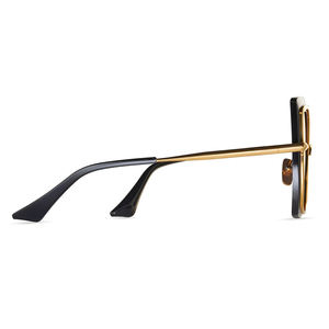 Gafas de sol cuadradas Retro Para mujer y hombre, gafas de sol de ojo de gato para mujer con montura grande gradual - Product Image 3