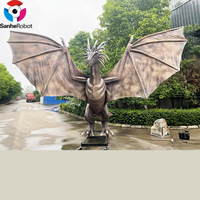 Parc à thème Taille robot Film rôle IP Dragon usine animatronique modèle Dragon volant le plus populaire à vendre
