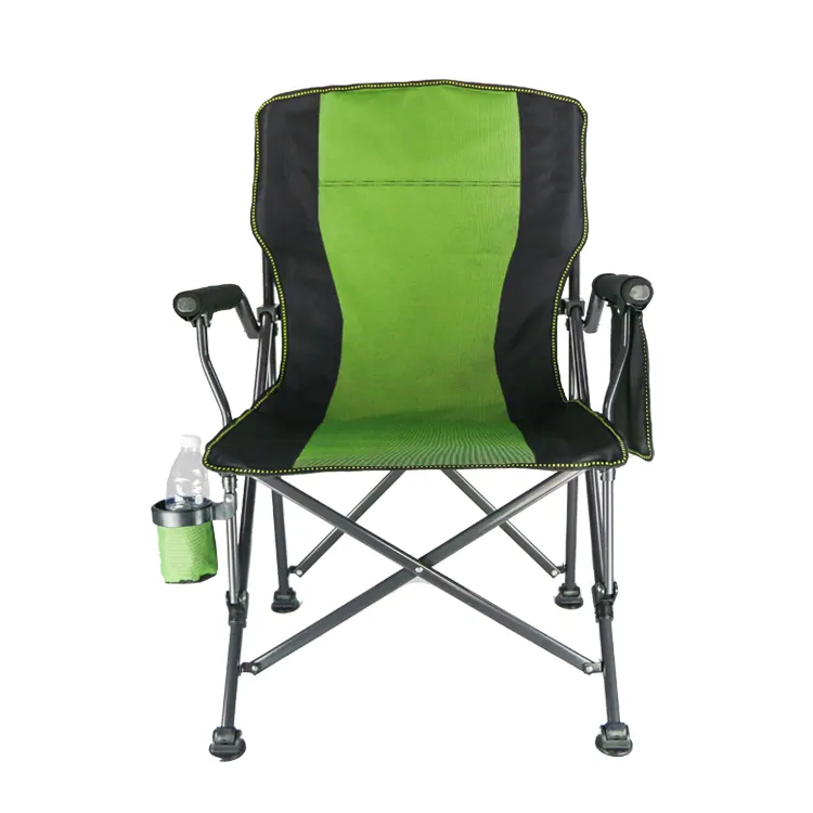 APC044 Portable Modern Outdoor Fishing Travel Folding Camping Beach Arm Chair with side bag