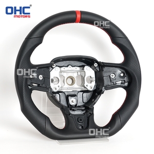Volant personnalisé en fibre de carbone véritable pour <span class=keywords><strong>Chrysler</strong></span> 300, volant LED, série 300, <span class=keywords><strong>300c</strong></span>, 2015-2023, cuir perforé - Product Image 6