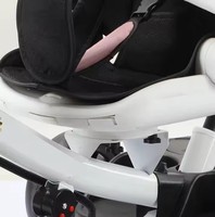 Poussette multifonctionnelle de luxe pour bébé, tricycle pour bébé avec poignée de poussée réglable à 3 vitesses et siège inclinable et rotatif