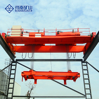 Prix usine Grue à pont à double poutre robuste Modèle QE avec cabine de commande, capacité 15+15 tonnes, pour usage en construction 10+10 tonnes