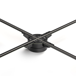 Xách tay 50cm 4 lưỡi Holographic hiển thị 3D xoay hộp Quạt treo tường quảng cáo tính năng mô hình số màn hình - Product Image 1