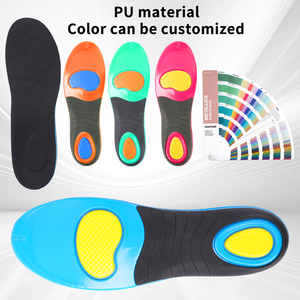 Meilleures ventes de semelles orthopédiques matériau PU haute élasticité Gel avant-pied amortissement du talon absorbant les chocs semelles de soutien de la voûte plantaire - Product Image 4