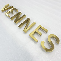 Letrero Metálico Comercial Personalizado, Logotipo 3D de Acero Inoxidable con Protección IP65 a Prueba de Agua y Fácil Instalación para Publicidad Comercial