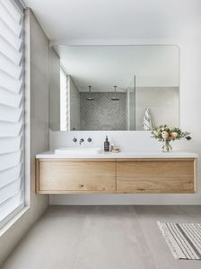 Artisan Floating Bathroom Cabinet <strong>Timber</strong> Veneer <strong>Vanities</strong> Sink Bathroom - Product Image 6