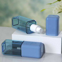 Bouteilles de pulvérisation de brouillard écologique mat clair 80 100 120ML carré 2 oz 4oz petit flacon à pompe pour coiffer les cosmétiques