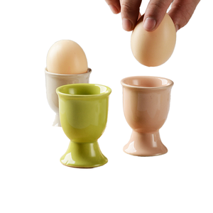 Portabuovo in ceramica portabicchieri in porcellana cucina bollita per colazione facile da pulire ricordi d'infanzia KitchenEaster portauovo, coppa uovo di Pasqua - Product Image 5