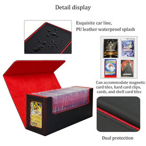   Caja de Cartas de Cuero de Gran Capacidad, Ecológica y Duradera, con Ventana Magnética para Exhibición de Cartas TCG CCG Yu-Gi-Oh - Product Image 3
