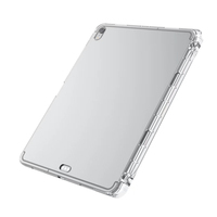 Étui de protection souple antichoc en TPU transparent avec fente pour porte-crayon pour iPad Pro 11 2024/Air 6 11 pouces 2024/iPad 10 11 12e génération