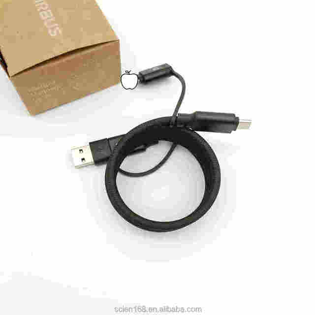 New Arrival 60W PD USB C 3A Fast Charging Cable GRS Material 2 in 1 Charging Data Cable with Luminous logo for iPhone 15 Pro Max