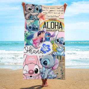 El más nuevo logotipo personalizado puntada de dibujos animados Vacaciones de gran tamaño Ultra absorbente suave al tacto baño piscina toalla verano <span class=keywords><strong>playa</strong></span> toalla - Product Image 5