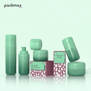 15ml PP vacuum bottle & 50ml pump lotion/essence bottle with <b>dust</b> <b>cap</b> – refillable cream & skincare packaging - Product Image 3