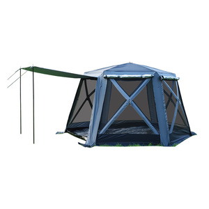 <span class=keywords><strong>Prix</strong></span> d'usine vente en gros de <span class=keywords><strong>yourte</strong></span> mongole ouverte à vitesse hexagonale automatique Oxford conception de tente de Camping pour 5-8 personnes - Product Image 2