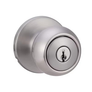 Coastal Satin Nickel Wasserdichter Türknauf mit Schloss für den Außenbereich - Product Image 2