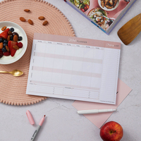 Bloc de notas personalizado de alta calidad, Bloc de notas extraíble, Bloc de notas de plan de comidas semanal, lista de compras perforada, planificador de comidas magnético
