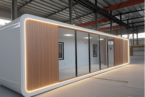 Casas Contenedor Modernas de Alta Calidad de 20 pies y 40 pies, Tipo Cabaña Apple, Duraderas, con Diseño de Cápsula Espacial para una Vida Cómoda - Product Image 5