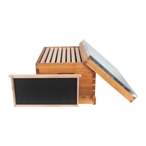 ZHILI BEE New 3 Layers Langstroth Beehive Complete Beekeeping Starter Kit 10 <b>Frames</b> Fir Wood Natural Color 2 Year Warranty - Product Image 2