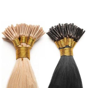 Bán buôn đôi rút ra nguyên liệu Nga nguyên lớp biểu bì Remy tóc Keratin U Flat Micro liên kết I tip 100% phần mở rộng tóc người cho salon - Product Image 1