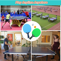 Raquette de tennis de table REGAIL 3 étoiles verte Raquette en bois bleue avec visage noir ROUGE Pagaies de tennis de table professionnelles Ping Pong Bat