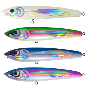 Leurre artificiel tropical en bois fait main pour la pêche en eau salée, type stickbait, pencil, popping, 20cm 22.5cm, pour GT - Product Image 4